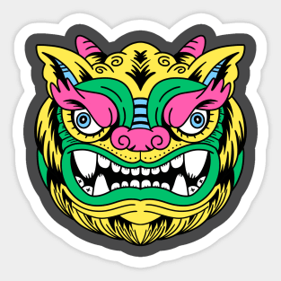 Chinese Style Lion Sticker